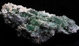 Green Fluorite & Druzy Quartz - Colorado #33361-1